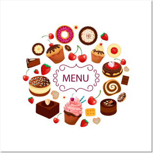 Dessert Menu Posters and Art